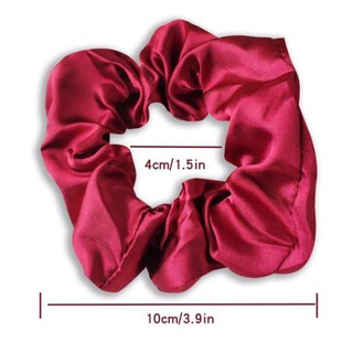 Dây buộc tóc scrunchies phi bóng lụa mềm