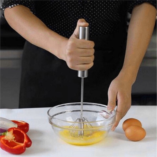 Cây Đánh Trứng Inox tự xoay