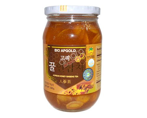 Sâm tươi thái lát ngâm mật ong Bio ApGold Hàn Quốc (580g)