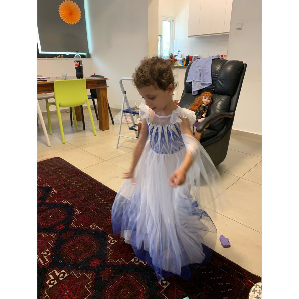 Đầm công chúa tuyết 2 Anna Elsa dự tiệc halloween Giáng Sinh sinh nhật dành cho bé gái