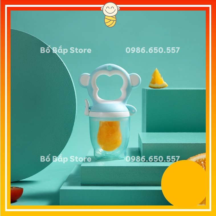 Túi Nhai Ăn Dặm VCOOL Cho Bé, Núm Nhai Ăn Trái Cây, Hoa Quả Chống Hóc Cho Trẻ