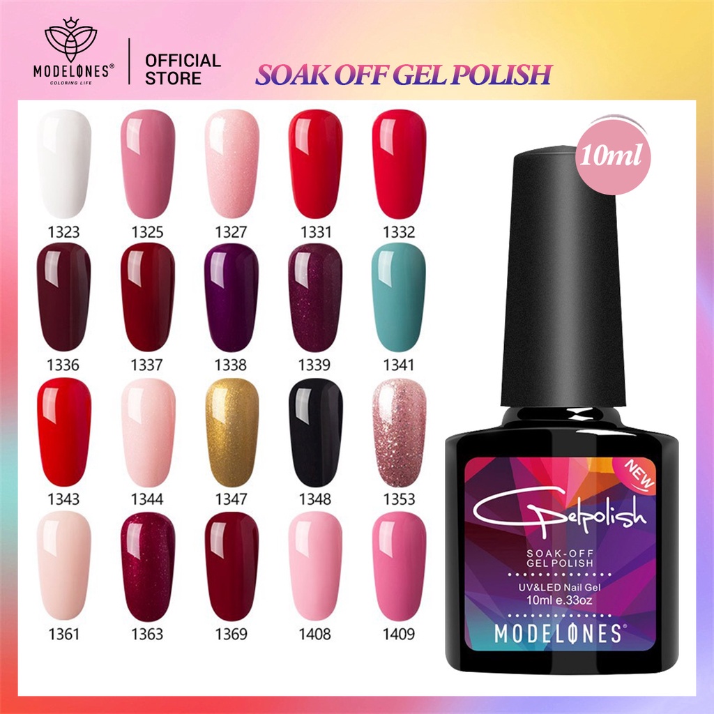 Lọ sơn móng tay Modelones dạng gel uv thể tích 10ml