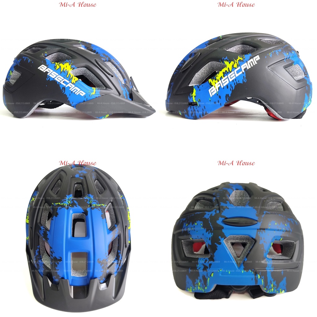 Mũ bảo hiểm xe đạp Basecamp mẫu mới - Mũ xe đạp kiểu mới cho nam nữ trưởng thành, kiểu dáng bo tròn hiện đại - nhiều màu