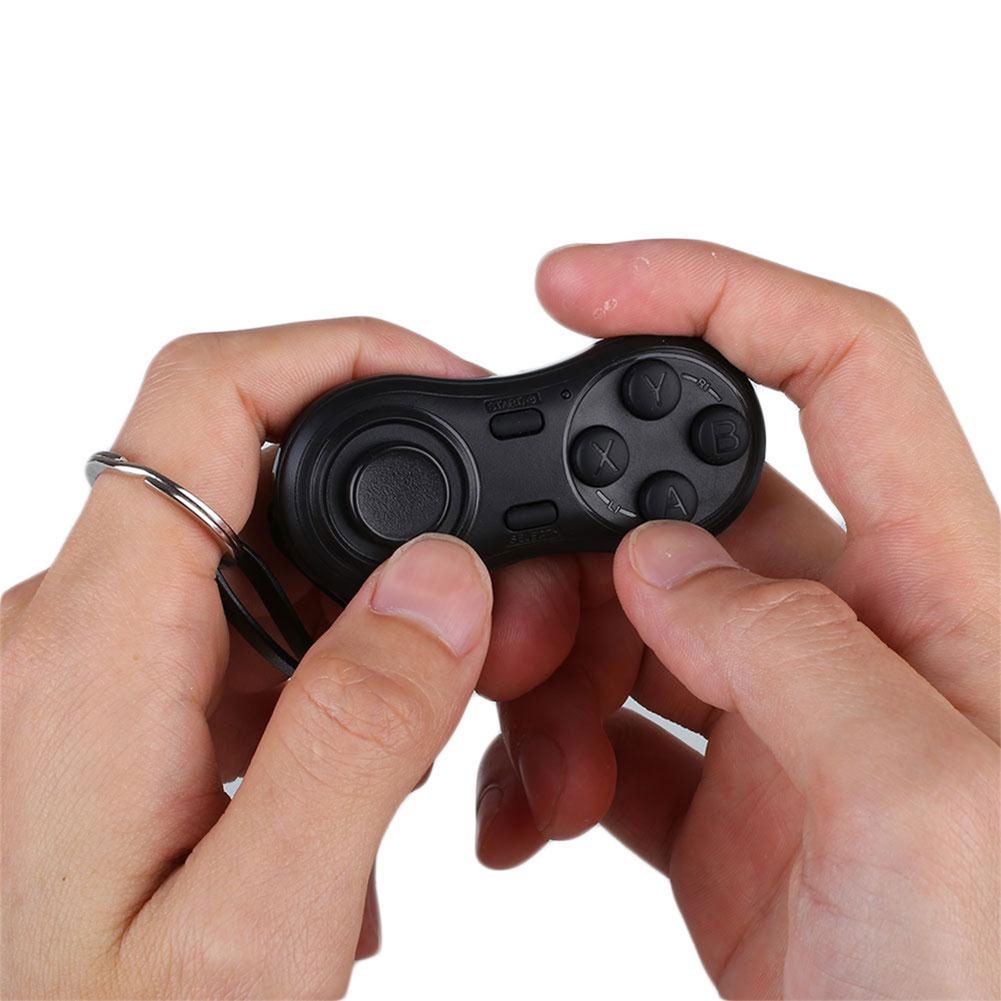 Mini Gamepad Không dây Bluetooth V4.0 Trò chơi Tay cầm Trò chơi Điện thoại Thông minh Cần điều khiển VR Điều khiển Từ xa