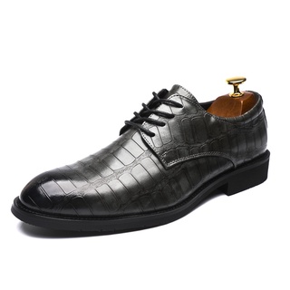 Giày Da Xám Công Sở Cho Nam, Cỡ 38-47