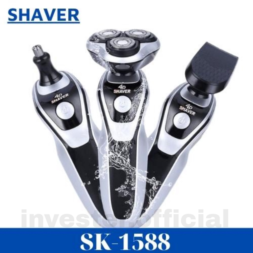 Máy cạo râu INVESTER.OFFICIAL  Máy cạo râu đa năng Shaver sk1588 cạo không đau rát, Thông minh chống nước