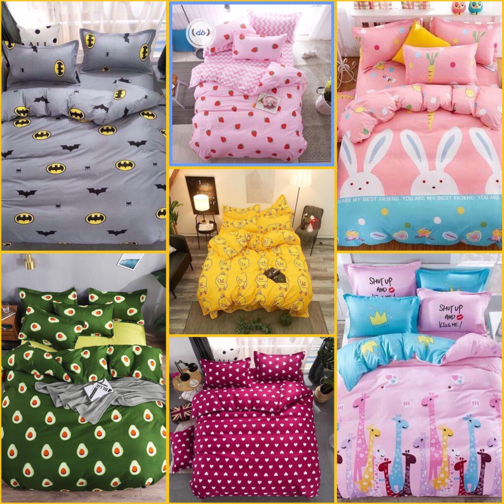 Thanh lí gấp bộ ga gối polly 1m6 1m8 ⚡️1 drap + 2 áo gối mới 2023