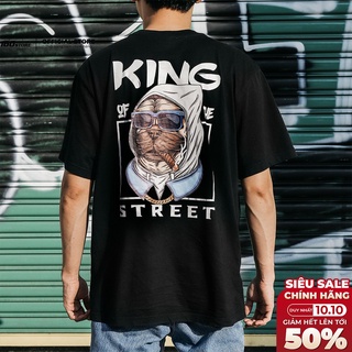 Áo Thun Nam, Áo Phông Nam Cổ Tròn ICON DENIM King Of The Street, Vải Cotton Co Giãn, Form Regular ATEC0002 160STORE