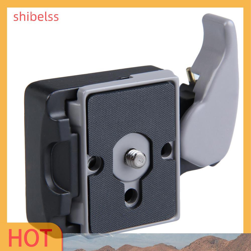 （ʚshibelss）Black Camera 323 Quick Release Adapter with Manfrotto 200PL-14 Compat Plate