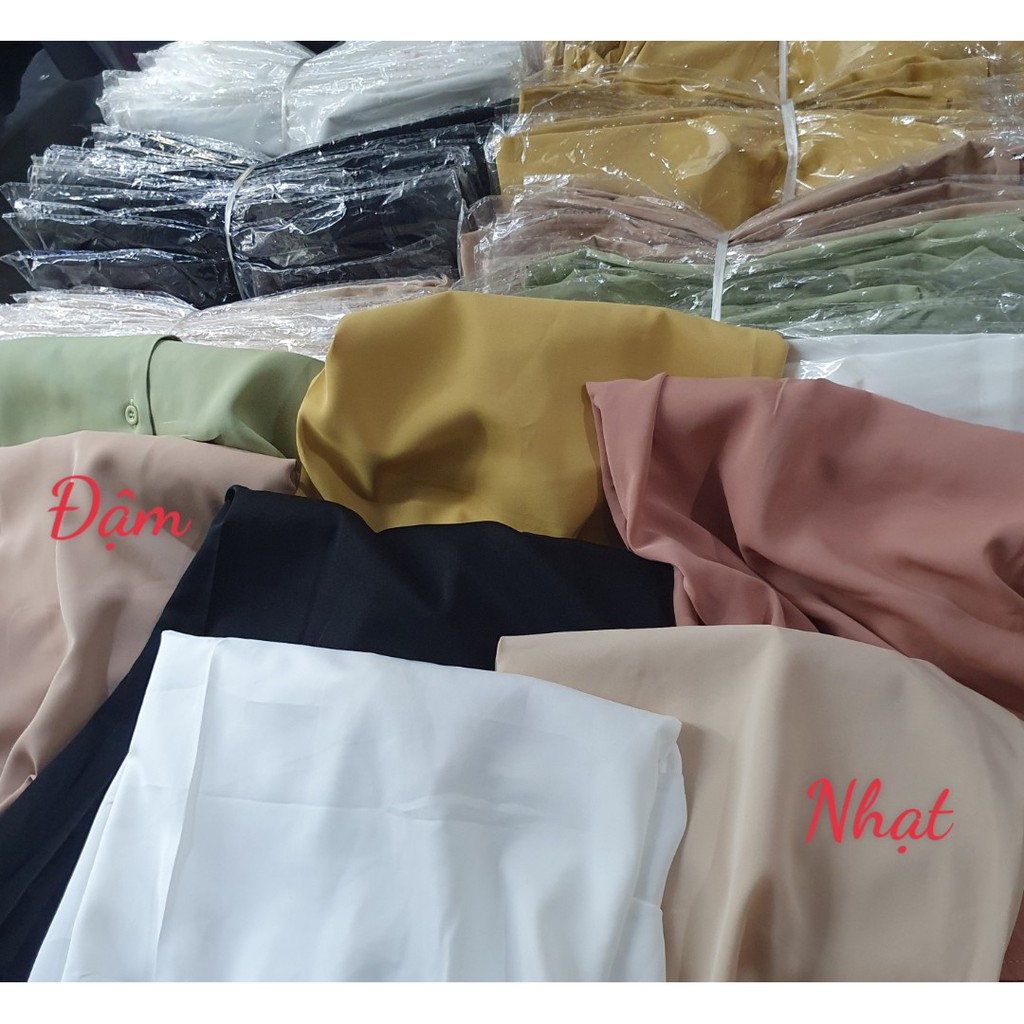 Áo Sơ mi cổ vest voan lụa thoáng mát dễ mặc Pumi