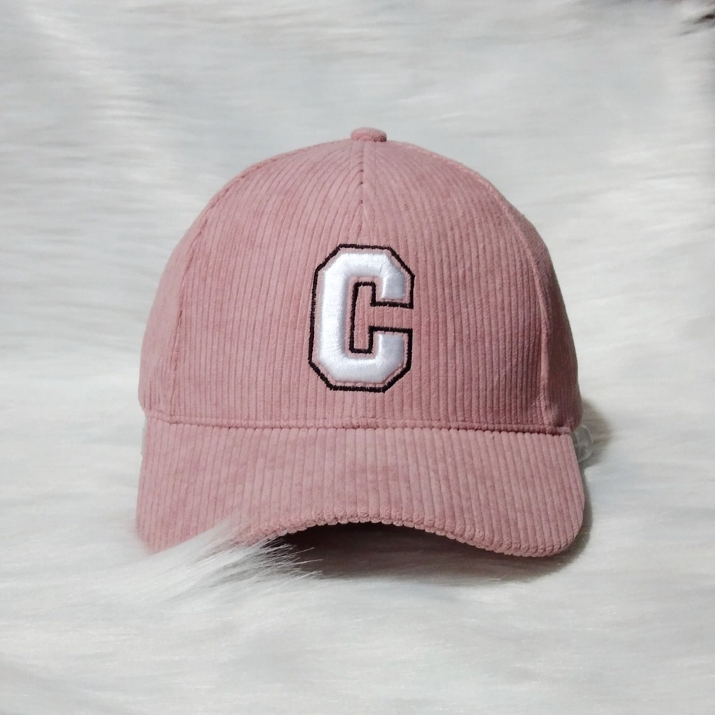 Mũ lưỡi trai, nón kết cao cấp nam nữ đẹp thêu CHỮ C NHUNG TĂM LỚN phong cách Ulzzang unisex mã số K73