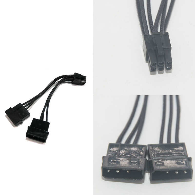 2 cáp chuyển đổi 4-Pin sang 6 Pin PCI-E cho thẻ video | BigBuy360 - bigbuy360.vn
