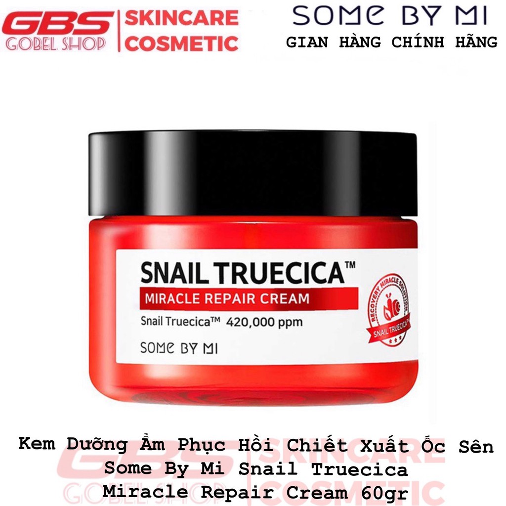 Kem Dưỡng Some By Mi Snail Truecica Miracle Repair Cream 60g