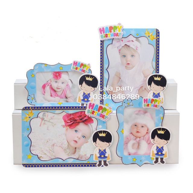 Combo set bóng+set bàn tiệc trang trí sinh nhật bóng happy birthday cho bé