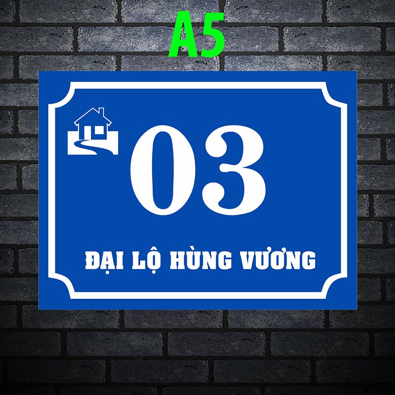 Biển số nhà in theo yêu cầu