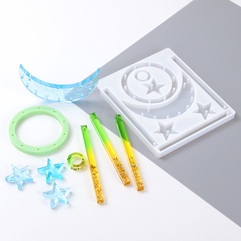 Khuôn Silicone Làm Mặt Dây Chuyền Hình Chuông Gió DIY