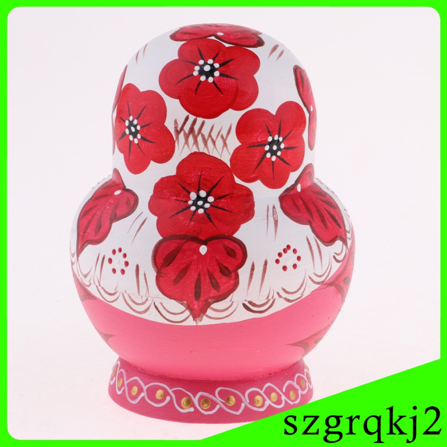 Bộ 10 Búp Bê Nga Matryoshka Bằng Gỗ