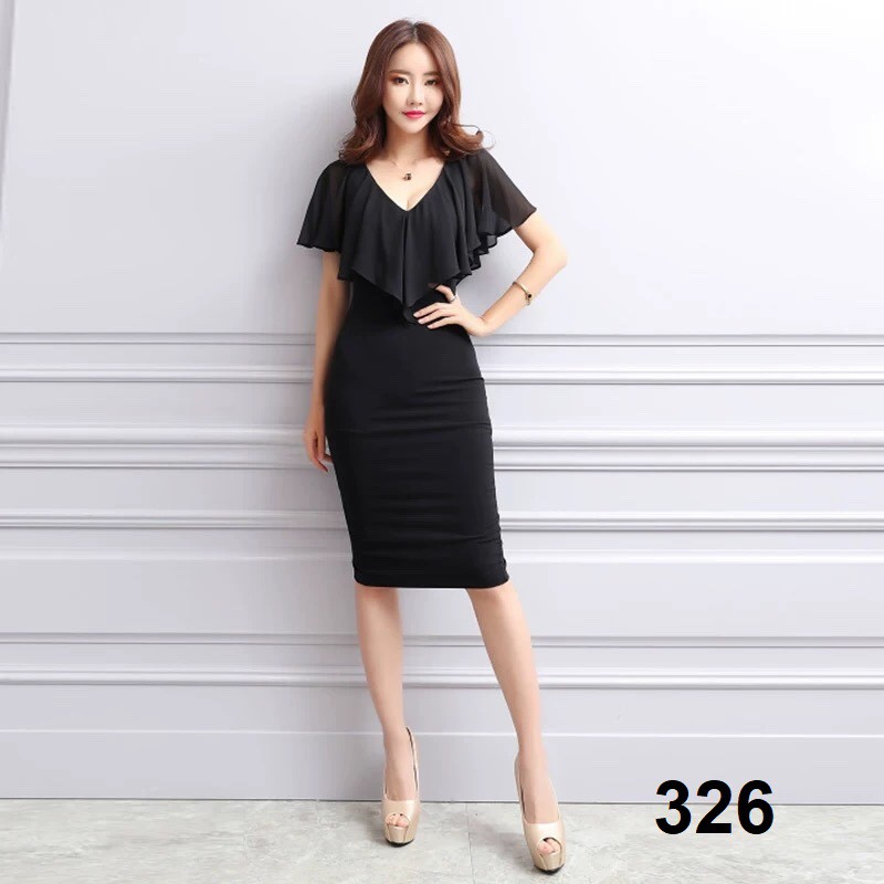 ĐẦM BODY CỔ TRÁI TIM QUYẾN RŨ-326