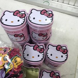 Hộp thun cột tóc cho bé yêu - hộp xinh có thể tận dụng đựng vật dụng cá nhân khác