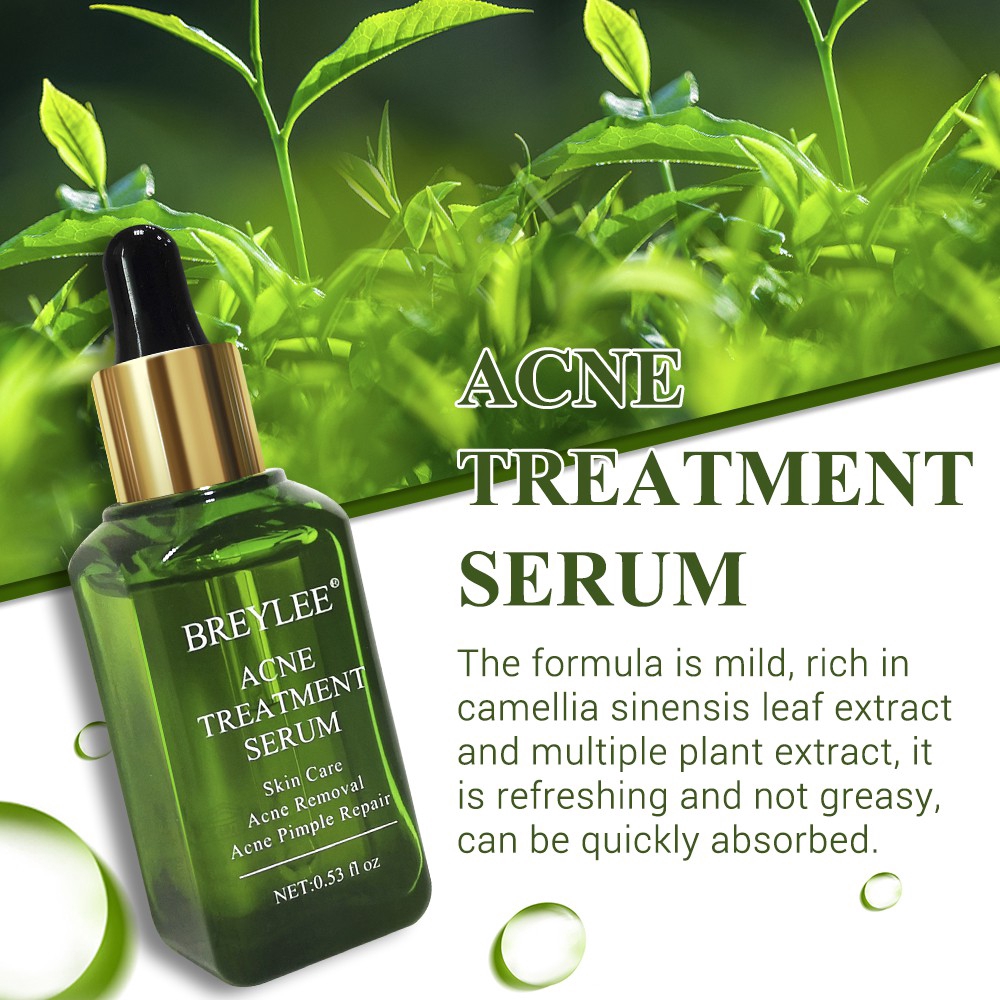 Lọ 2 Serum hỗ trợ giảm Mụn BREYLEE 17ml