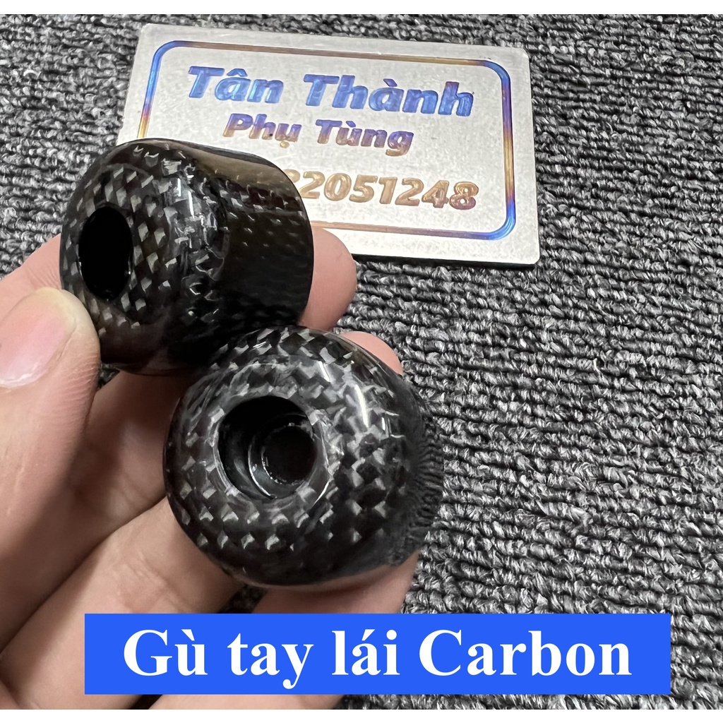 Gù Tay lái Carbon màu đen-1 cặp
