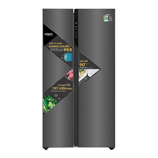 Tủ lạnh SBS Aqua Inverter 541L AQR-S480XA (BL)