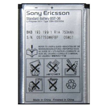 Pin điên thoại Sony BST 36