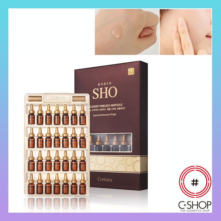 Tinh Chất Phục Hồi Trẻ Hóa Làn Da - Hạn Chế Nếp Nhăn RODIN SHO RECOVERY TIMELESS AMPOULE_Mỹ phẩm Hàn Quốc chính hãng