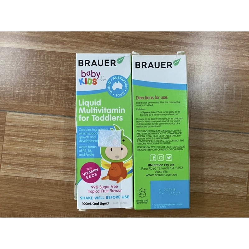 Thanh lý Vitamin tăng đề kháng Brauer Liquid Multivitamin date t11/23