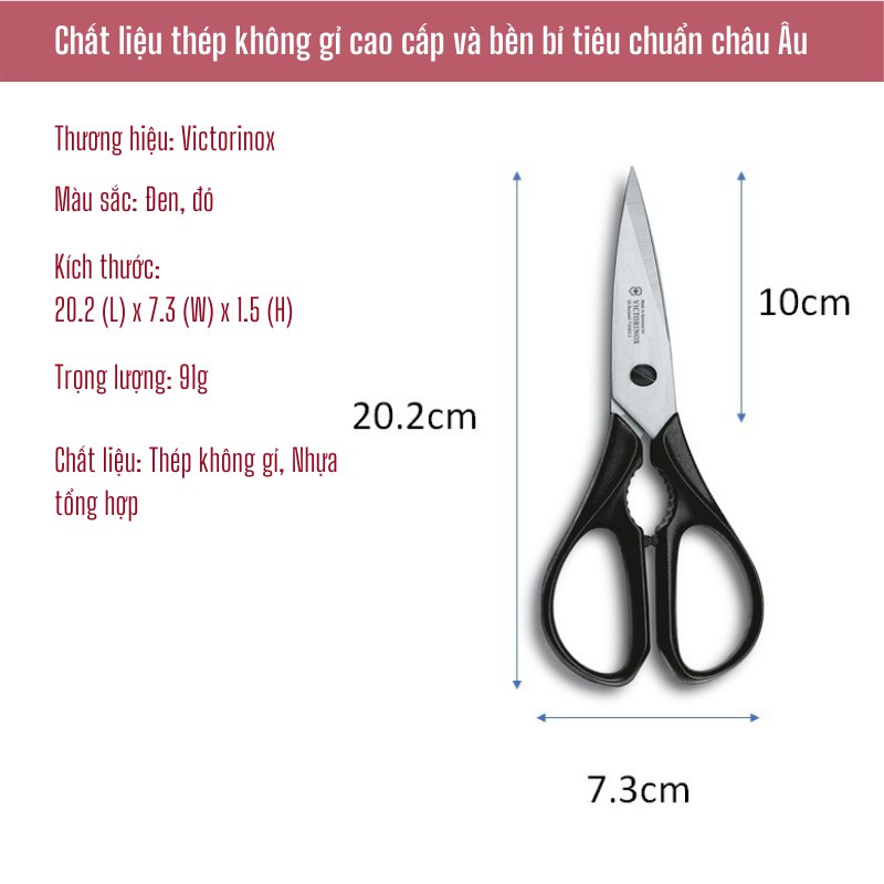 Kéo bếp đa năng Victorinox chuyên cắt thịt, cá