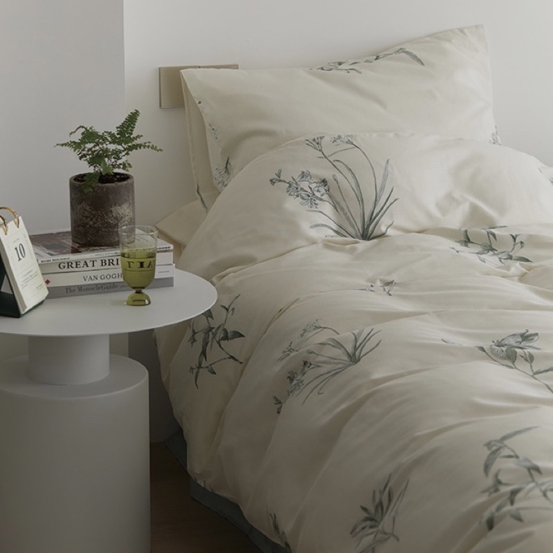 Bộ Chăn Ga Gối Cotton Living - 100% Cotton Hoạ Tiết Hoa nhí Mẫu Mới Nhất 2021