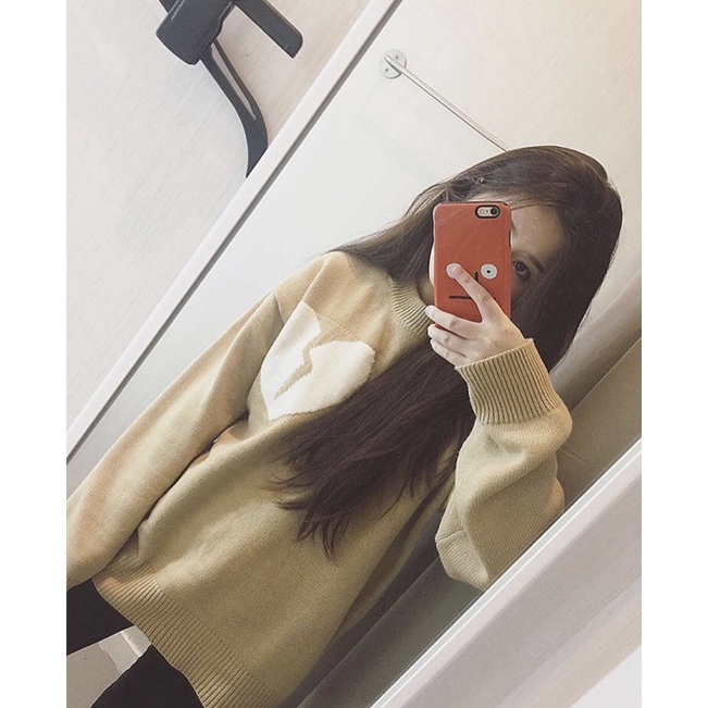 Áo sweater len trái tim Cheap moment EXO Chanyeol