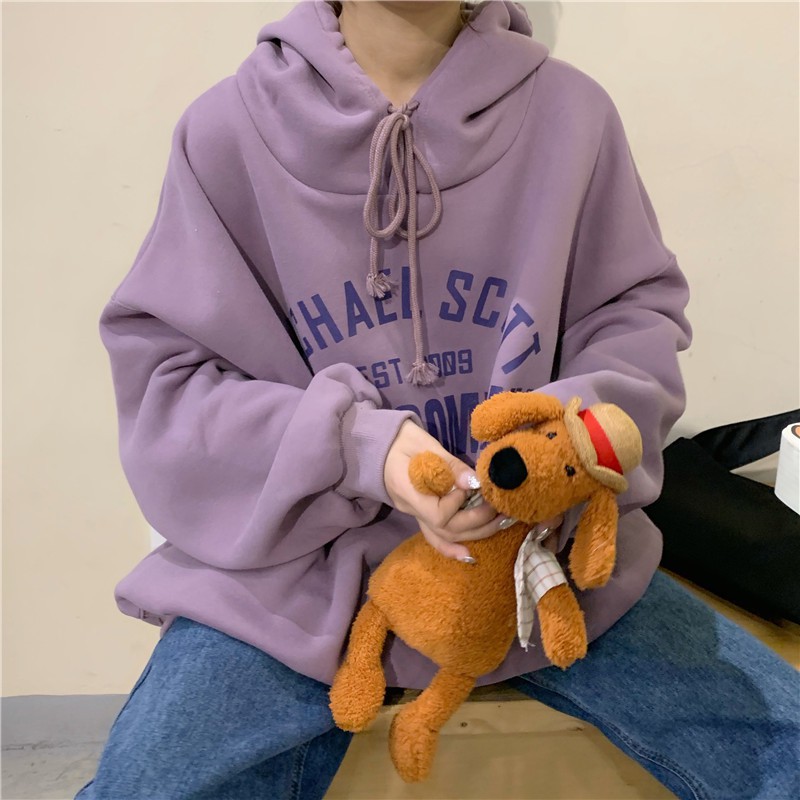 Áo hoodie phong cách Hàn Quốc năng động trẻ trung dành cho nữ