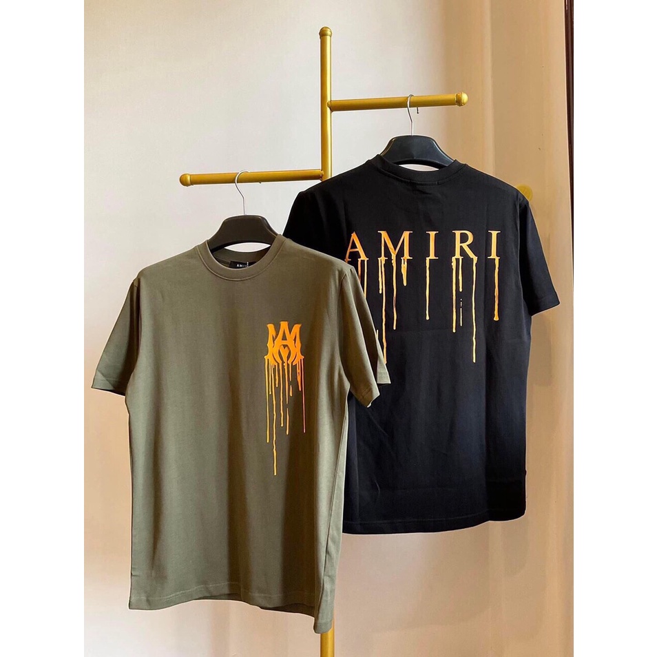 Áo Phông Phong Cách AMIRI 3 Màu Siêu Đẹp Sành Điệu Kết Hợp Thoải Mái Hoạt Động Hè 2022