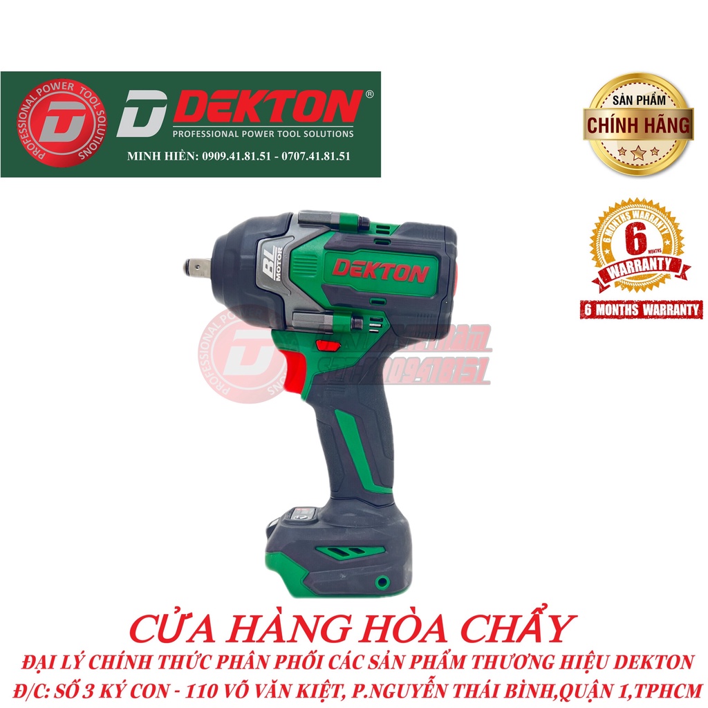 Máy Siết Bulong Dekton 750N.m  Dekton / M21-IW750N / Chân Pin Phổ Thông MKT / Sử Dụng Chung Bộ Búa MKT DTW700