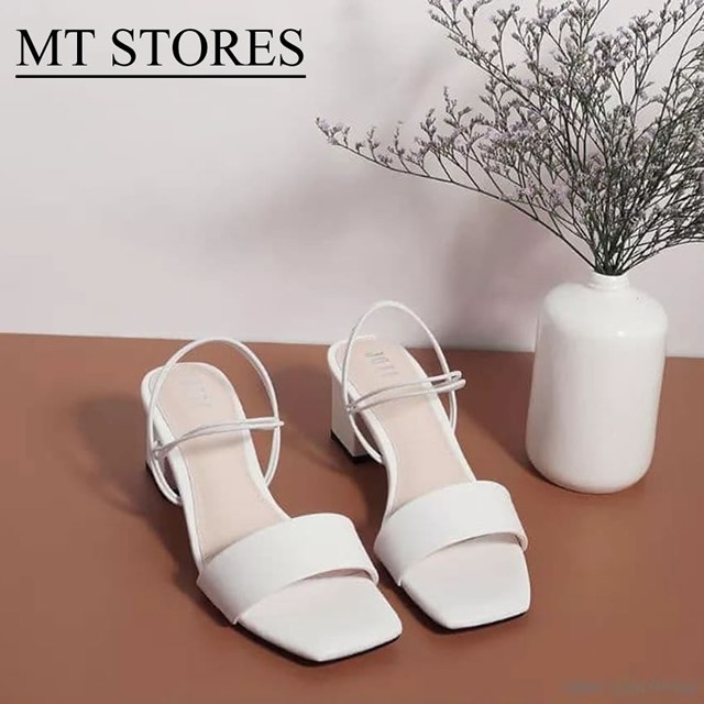 GIÀY SANDAL NỮ QUAI HẬU GÓT VUÔNG 5CM MTSTORES CÓ BẢO HÀNH