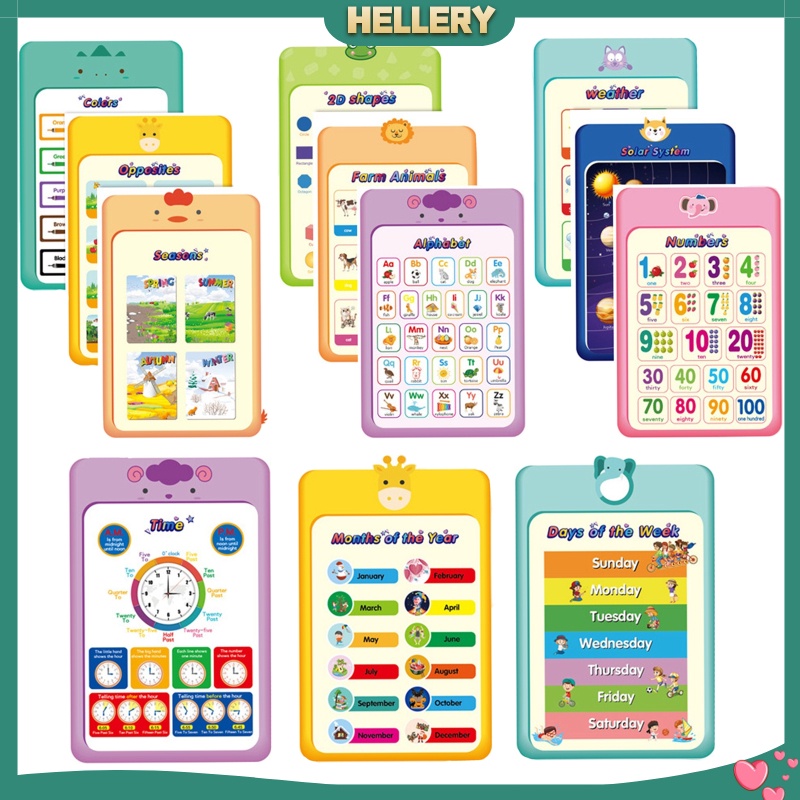 Bộ 12 Tấm Poster Hình Chữ Cái Giáo Dục Sớm Cho Bé