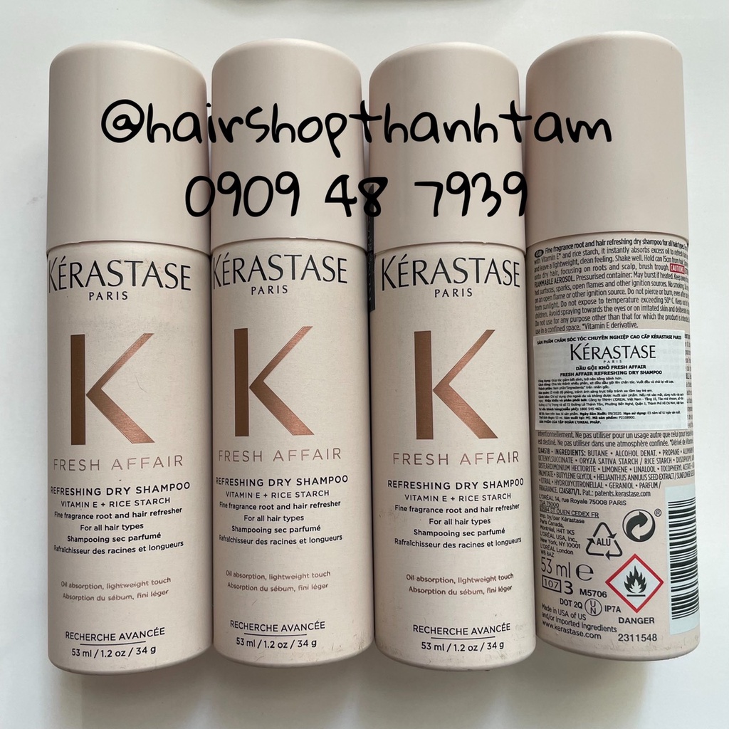 Dầu gội khô Kerastase Fresh Affair Refreshing Dry Shampoo 53ml