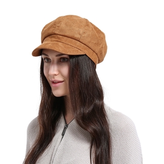 Mũ Beret Da Lộn Thời Trang Cho Nữ (3 Màu)