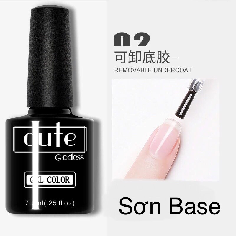 Sơn Base, Top bóng, Top mờ, Cứng móng CUTE GODESS 7.3ml