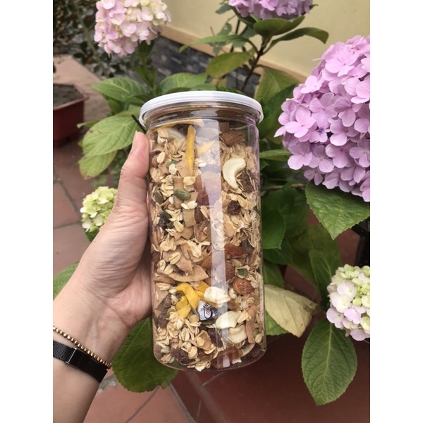 Ngũ cốc granola siêu hạt dc ăn kiêng , eatclean, giảm cân, thực dưỡng , hộp 500gr siêu ngon