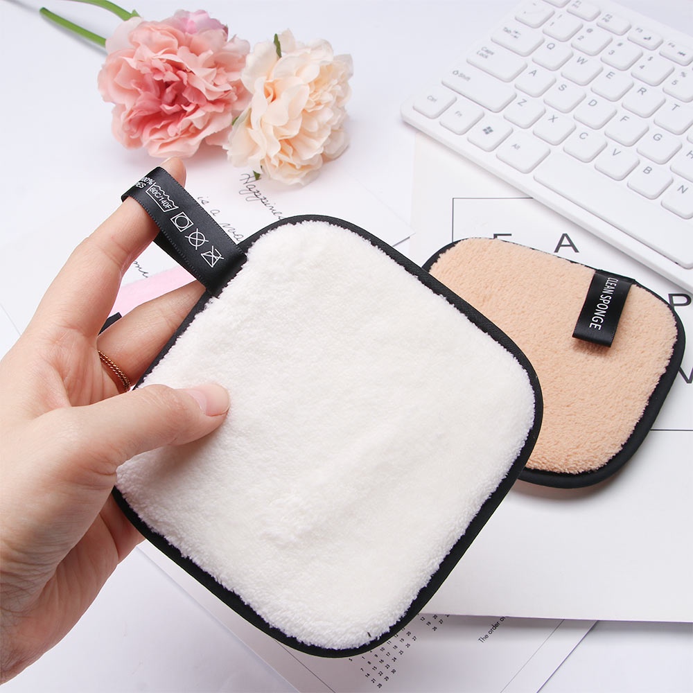 [Hàng mới về] Miếng Bông Tẩy Trang Cotton Mềm Hai Mặt Có Thể Giặt Rửa Và Tái Sử Dụng Cho Nữ
