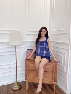 BỘ LỤA ĐÙI 2 DÂY MẶC NHÀ SIÊU MÁT
