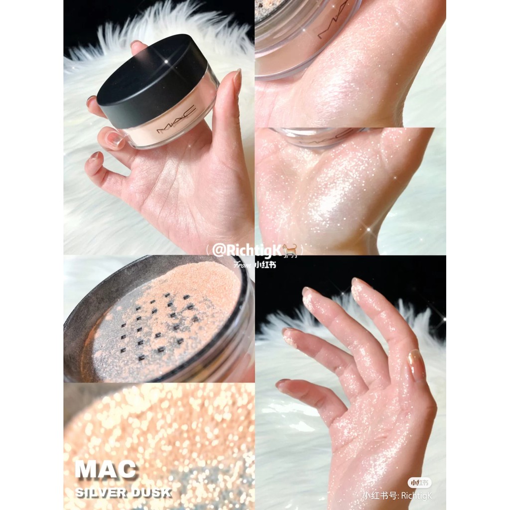 Phấn bắt sáng MAC Iridescent Powder - Silver Dusk