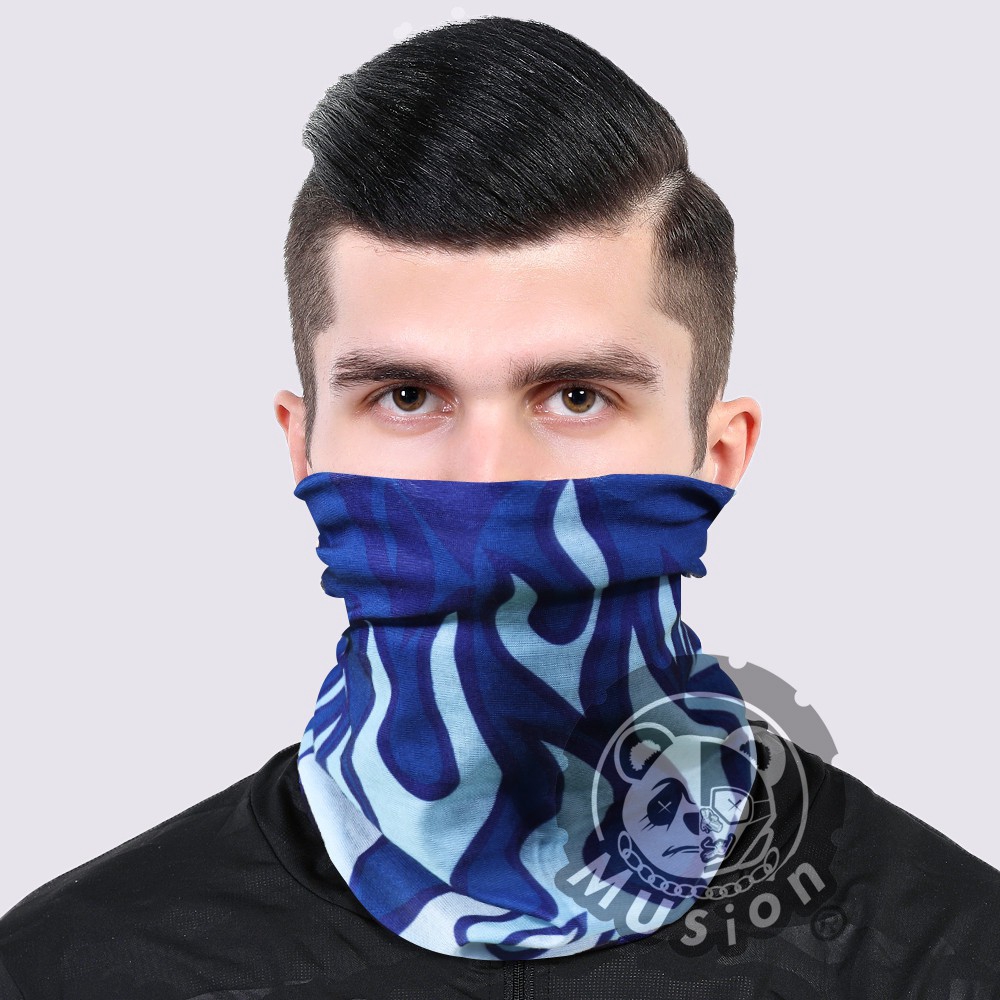 Blue Flame Khăn Đa Năng Đi Phượt Chống UV Chống Bụi Head Scarf Mask