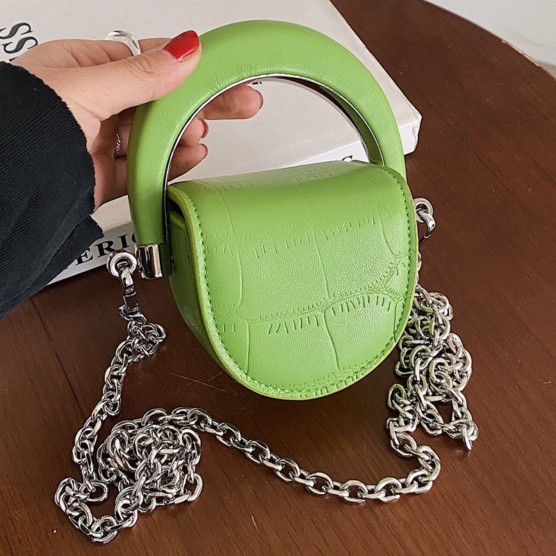 Túi Đeo Chéo mini Họa Tiết Đá Phong Cách retro Pháp Cho Nữ