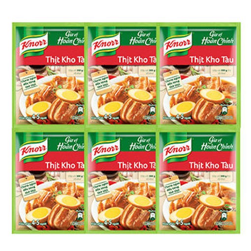 Dây 6 Gói Gia Vị Thịt Kho Tàu Knorr 28g