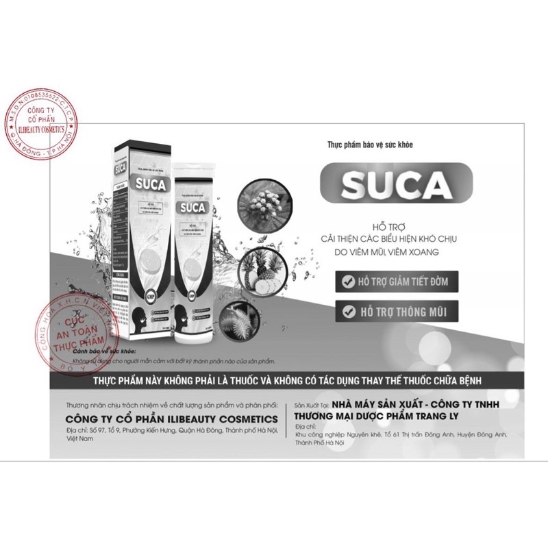 ✅Viên Sủi SUCA hỗ trợ điều trị viêm xoang