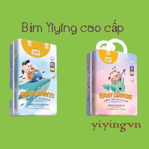 Tã/bỉm dán/quần YIYING CON HEO CAO CẤP nội địa Trung S72/M60/L52/XL44/XXL40/XXXL36