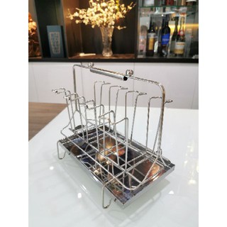 KỆ ÚP LY INOX CAO CẤP (8 LY)